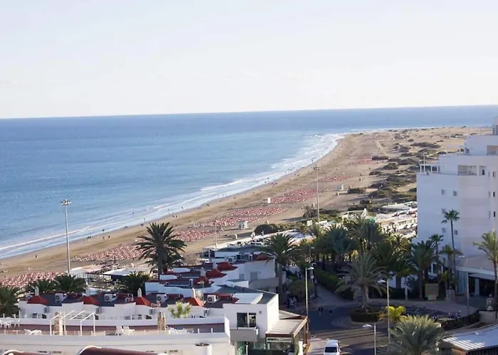 Las Arenas - Apartamento Moderno Con Vistas Al Mar Y Wifi Veloz De Fibra Optica شقة بلايا ديل إنغلز